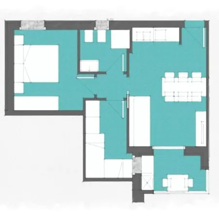 Modern Two-bed Flat With Shared Pool And Hot Tub Apartamento